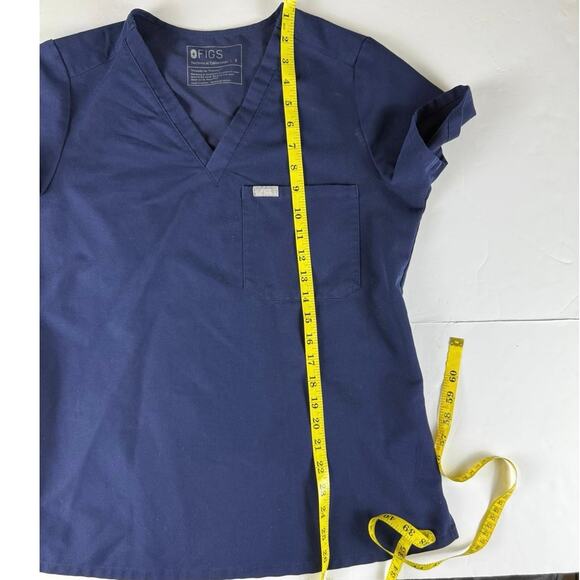 FIGS Technical Collection Scrub Top - Size S - Navy Blue - Picture 2 of 4